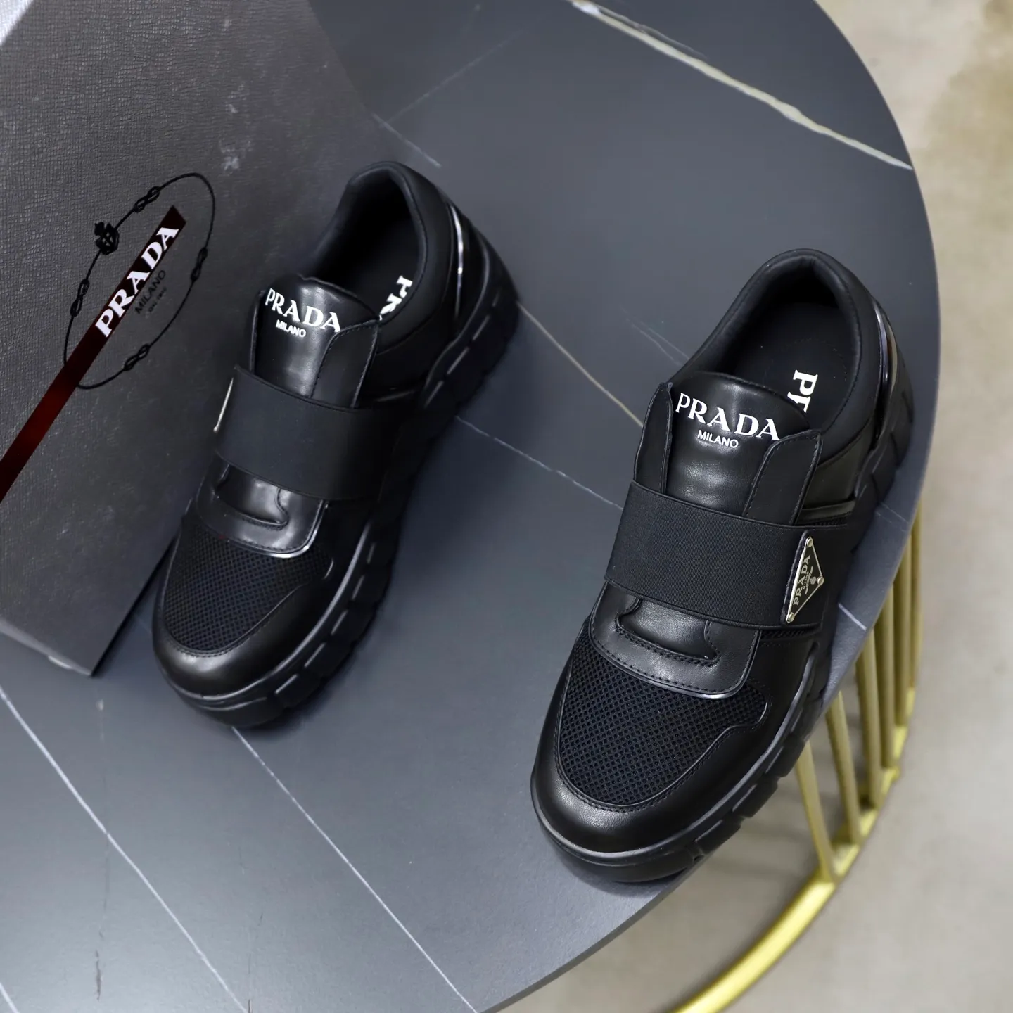 Ex-factory price 560💰[PRADA] Men's shoes are popular in the counter, official website synchronization, 1 high-quality shipment ✔️Original cowhide + cowhide lining, 1🆚1 replica, original sole, 38-45 (45 customized, non-refundable)